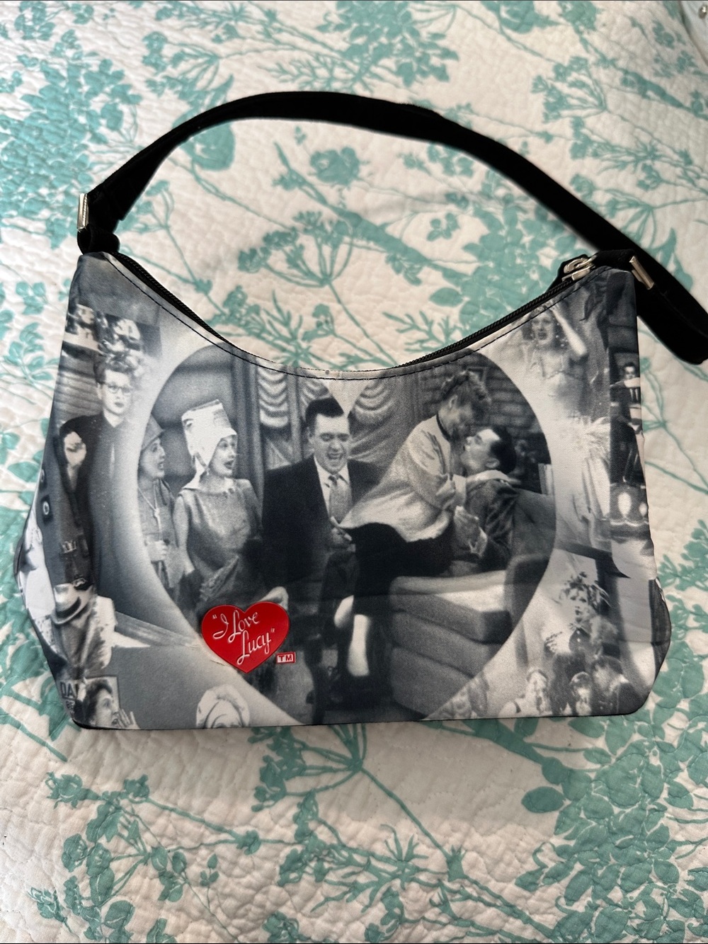 Black & White Photo Hobo Bag